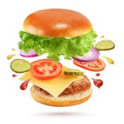 flying-cheeseburger-isolated-on-white-background-FTQ56CJ